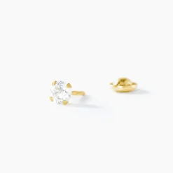 Histoire d'Or Boucles D'oreilles Puces Pepita De Zirconium