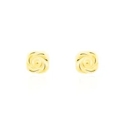 Boucles D'oreilles Puces Philine Fleur Or Jaune-Histoire d'Or Outlet