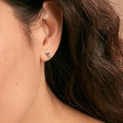 Histoire d'Or Boucles D'oreilles Puces Pelya Or Jaune Oxyde De Zirconium