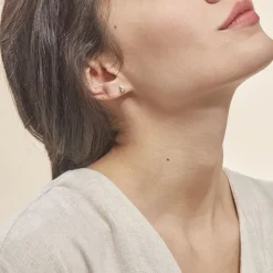 Boucles D'oreilles Puces Purete Or Jaune Diamant-Histoire d'Or Online