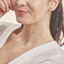 Boucles D'oreilles Puces Philine Fleur Or Jaune-Histoire d'Or