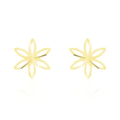 Boucles D'oreilles Puces Philine Fleur Or Jaune-Histoire d'Or