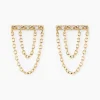 Histoire d'Or Boucles D'oreilles Puces Phile Or Jaune Diamant