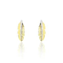 Histoire d'Or Boucles D'oreilles Puces Paola Or Jaune Diamant