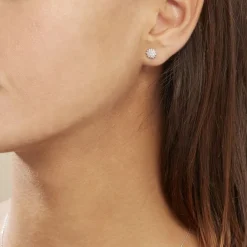 Boucles D'oreilles Puces Platine Alden Diamants-Histoire d'Or Best