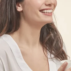 Boucles D'oreilles Puces Pastille Serti Clos Or Jaune Oxyde-Histoire d'Or Discount