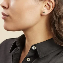 Histoire d'Or Boucles D'oreilles Puces Plaqué Or Jaune Alodia Spnielles