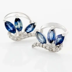 Boucles D'oreilles Puces Petale Et Diamant-Histoire d'Or Clearance