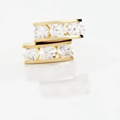 Boucles D'oreilles Puces Rachilda Or Jaune Oxyde De Zirconium-Histoire d'Or