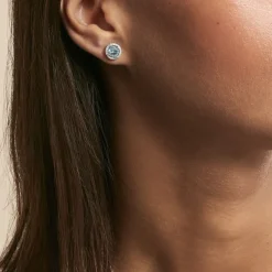 Histoire d'Or Boucles D'oreilles Puces Rio Argent Blanc Oxyde