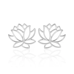 Boucles D'oreilles Puces Rosita Argent Blanc-Histoire d'Or New