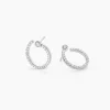 Histoire d'Or Boucles D'oreilles Puces Raffaela Argent Blanc Oxyde De Zirconium