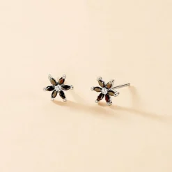 Histoire d'Or Boucles D'oreilles Puces Rhys Argent Blanc Oxyde De Zirconium