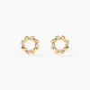 Histoire d'Or Boucles D'oreilles Puces Reed Or Jaune Oxyde De Zirconium