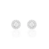 Histoire d'Or Boucles D'oreilles Puces Star Or Blanc Oxyde De Zirconium