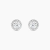 Histoire d'Or Boucles D'oreilles Puces Stelila Or Blanc Oxyde De Zirconium