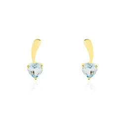 Histoire d'Or Boucles D'oreilles Puces Salona Or Jaune Topaze