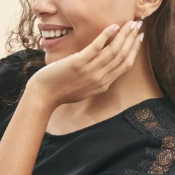 Histoire d'Or Boucles D'oreilles Puces Salona Or Jaune Topaze