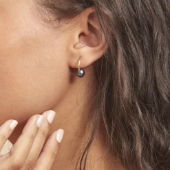 Histoire d'Or Boucles D'oreilles Puces Suraya Or Jaune Perle De Culture