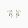 Boucles D'oreilles Puces Siona Plaque Or Jaune Oxyde De Zirconium-Histoire d'Or Hot