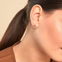 Boucles D'oreilles Puces Seyda Plaqué Or Jaune-Histoire d'Or Sale