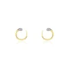 Boucles D'oreilles Puces Snake Or Jaune Diamant-Histoire d'Or Sale