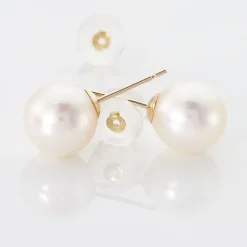 Boucles D'oreilles Puces Suki Or Jaune Perle De Culture-Histoire d'Or Discount