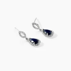 Histoire d'Or Boucles D'oreilles Puces Sissi Et Diamant