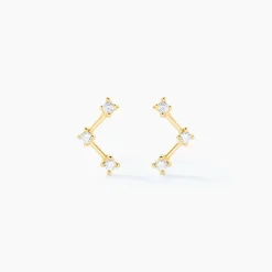 Histoire d'Or Boucles D'oreilles Puces Sterre Or Jaune Oxyde De Zirconium