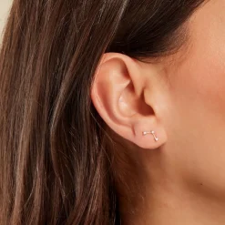 Histoire d'Or Boucles D'oreilles Puces Sterre Or Jaune Oxyde De Zirconium