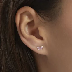 Histoire d'Or Boucles D'oreilles Puces Sulivia Papillon Or Jaune