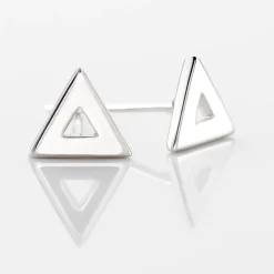 Histoire d'Or Boucles D'oreilles Puces Severine Argent Blanc