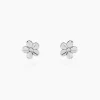 Histoire d'Or Boucles D'oreilles Puces Sulya Argent Blanc