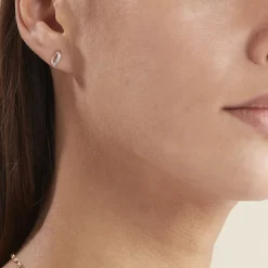 Histoire d'Or Boucles D'oreilles Puces Smeralda