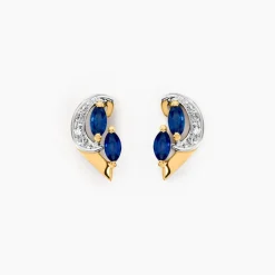 Histoire d'Or Boucles D'oreilles Puces Sakina Et Diamant Et Divers