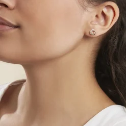 Histoire d'Or Boucles D'oreilles Puces Syrena Or Jaune Diamant