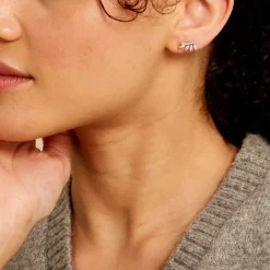 Boucles D'oreilles Puces Tiara De Zirconium-Histoire d'Or Online