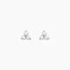 Boucles D'oreilles Puces Thylane Argent Blanc Oxyde De Zirconium-Histoire d'Or New
