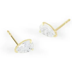 Histoire d'Or Boucles D'oreilles Puces Tierra Or Jaune Oxyde De Zirconium