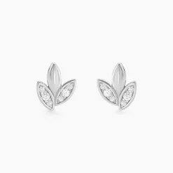 Histoire d'Or Boucles D'oreilles Puces Tihana Argent Blanc Oxyde De Zirconium