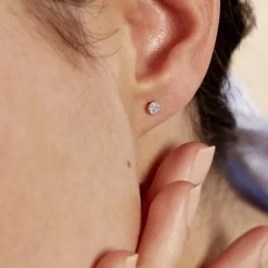 Boucles D'oreilles Puces Teani-Histoire d'Or Clearance