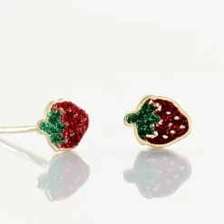 Histoire d'Or Boucles D'oreilles Puces Tharia Fraise Or Jaune