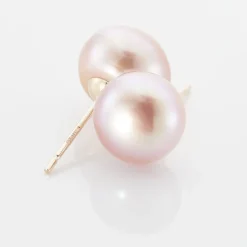 Histoire d'Or Boucles D'oreilles Puces Ursulina Or Jaune Perle De Culture