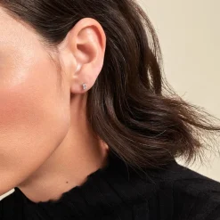 Histoire d'Or Boucles D'oreilles Puces Udia Argent Blanc Oxyde De Zirconium