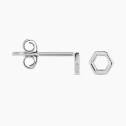 Boucles D'oreilles Puces Ulima Argent Blanc-Histoire d'Or