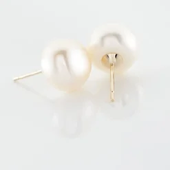Boucles D'oreilles Puces Ursulina Or Jaune Perle De Culture-Histoire d'Or Online