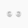 Histoire d'Or Boucles D'oreilles Puces Virgie Argent Blanc