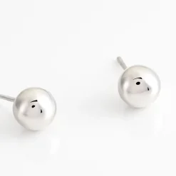 Histoire d'Or Boucles D'oreilles Puces Virgie Argent Blanc