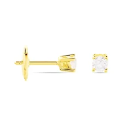 Boucles D'oreilles Puces Victoria Or Jaune Diamant-Histoire d'Or Online
