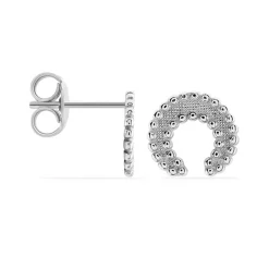 Histoire d'Or Boucles D'oreilles Puces Vaea Argent Blanc